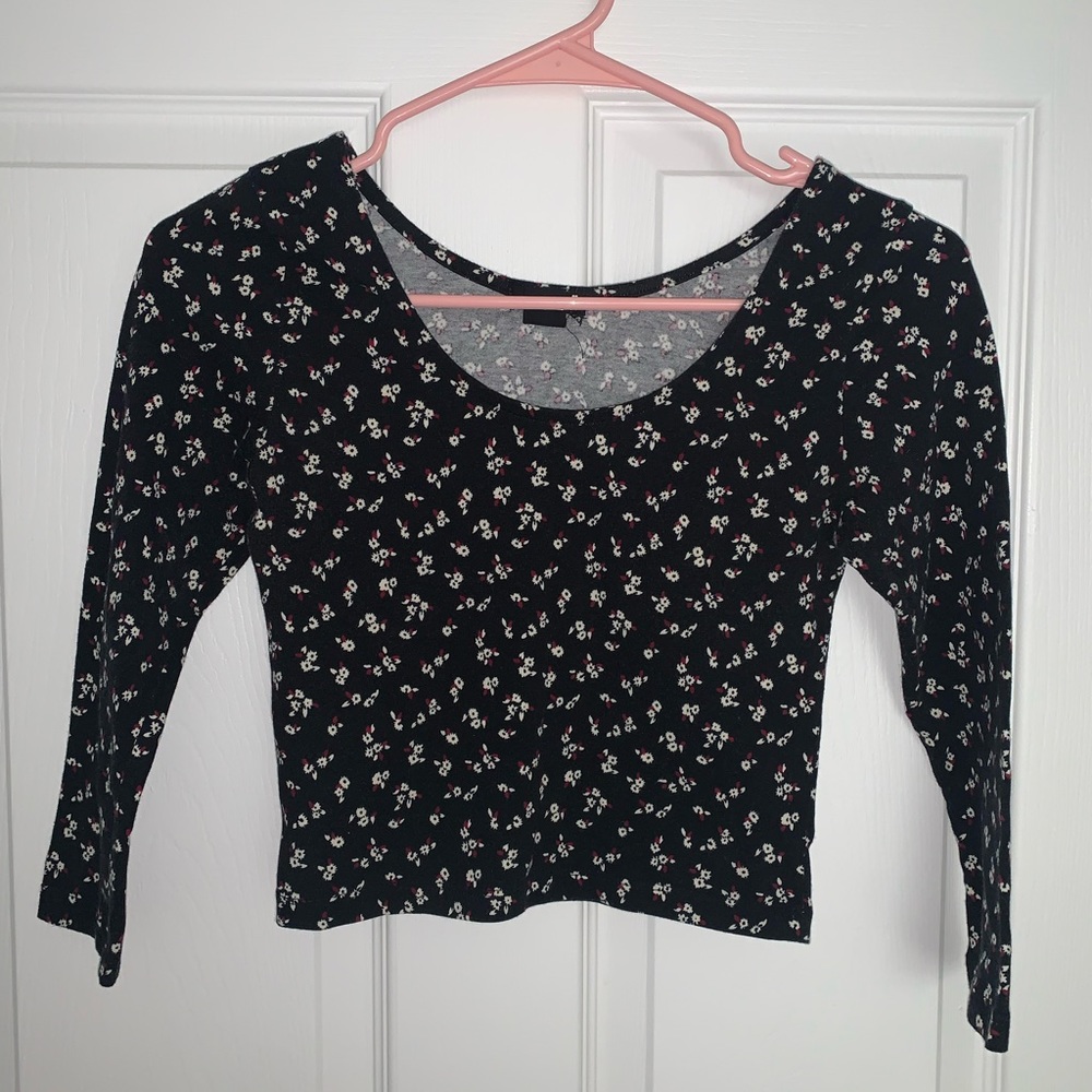 Floral crop top